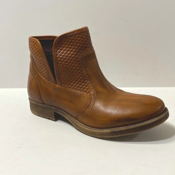 Bed Stu Roan Brown Gossip Handmade Leather Distressed Ankle Boots Size 7.5 - Picture 2 of 15